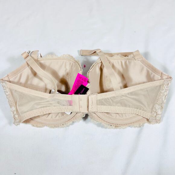 La Senza Bra Lot 3 Size 34DD Red Beige Cheetah Padded Underwire Push Up Lace New - Picture 10 of 15